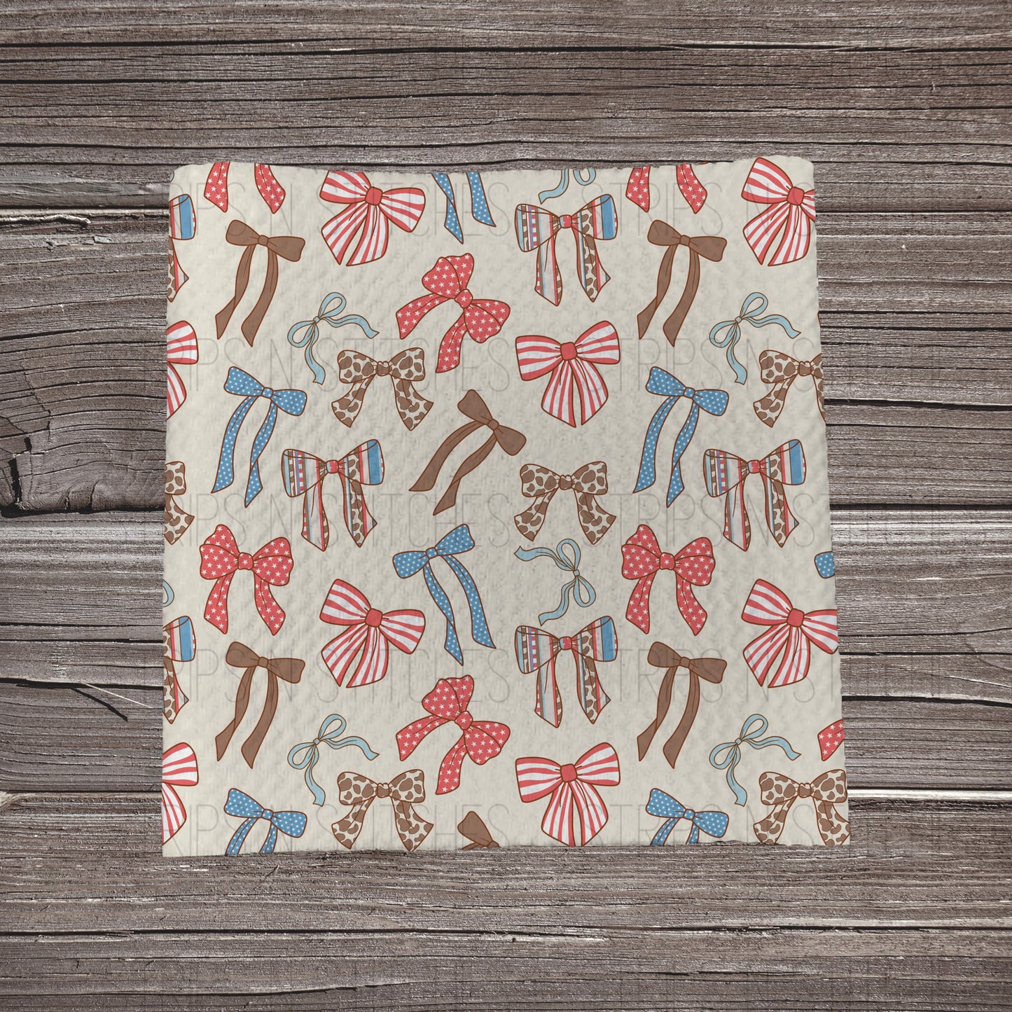 Red, White & Blue Western Bows | Bullet Fabric Strip | Bow Making | Scrunchie | Headwraps