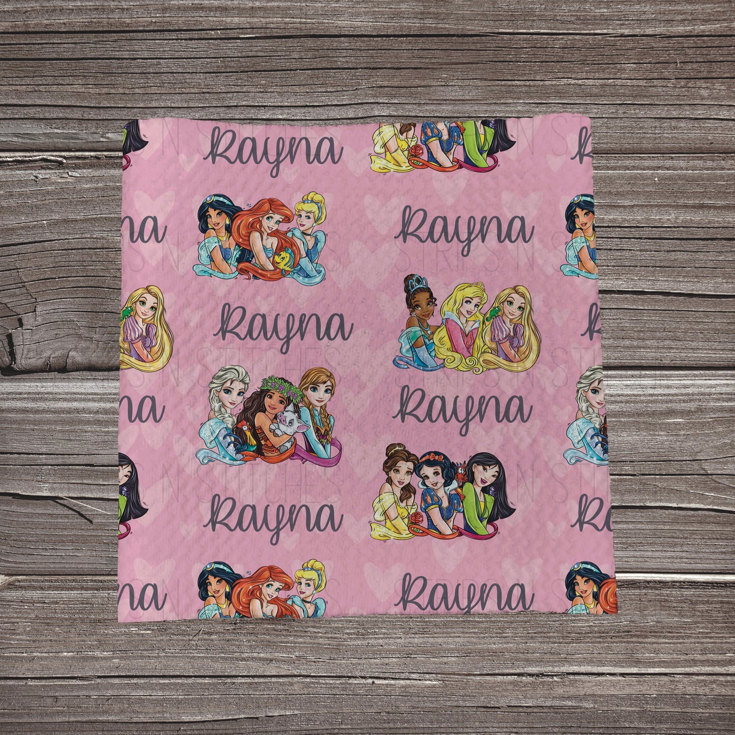 Pink Girls - CUSTOM NAME | Bullet Fabric Strip | Bow Making | Scrunchie | Headwraps