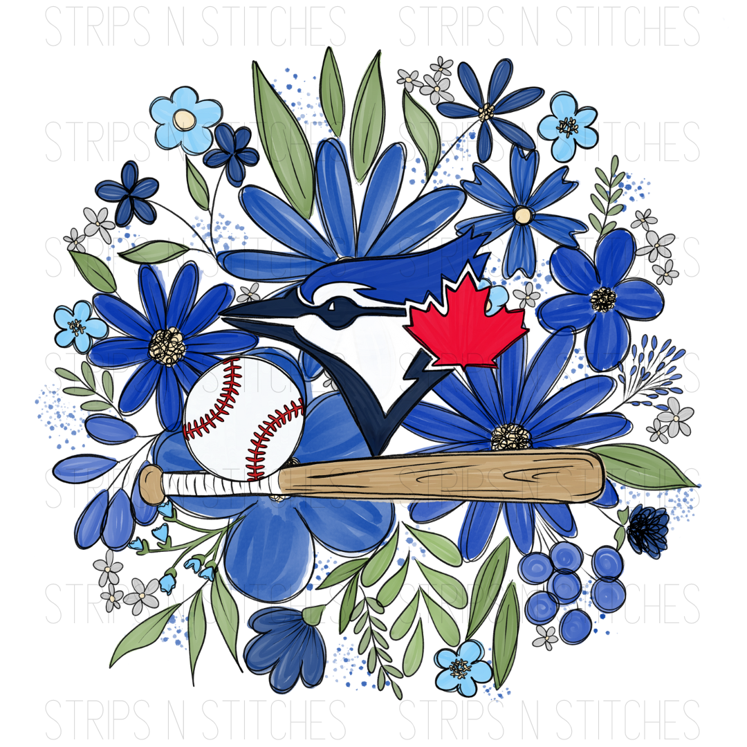 2024 MLB Floral INFANT (4 inches) | Sublimation Transfer | Create Your Own Shirt
