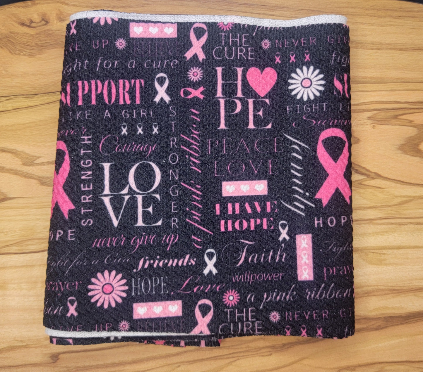 Breast Cancer Text WOF Bullet Strip- *CLOSEOUT*
