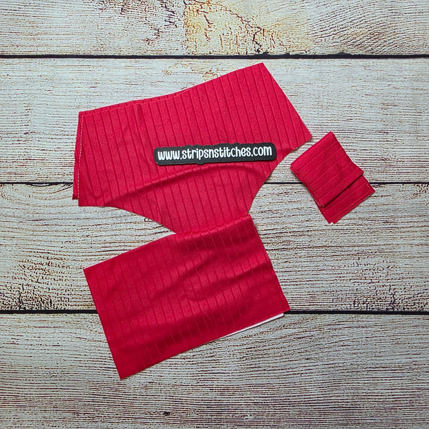Solid Red- 0-3 M Bummies - Wide Rib