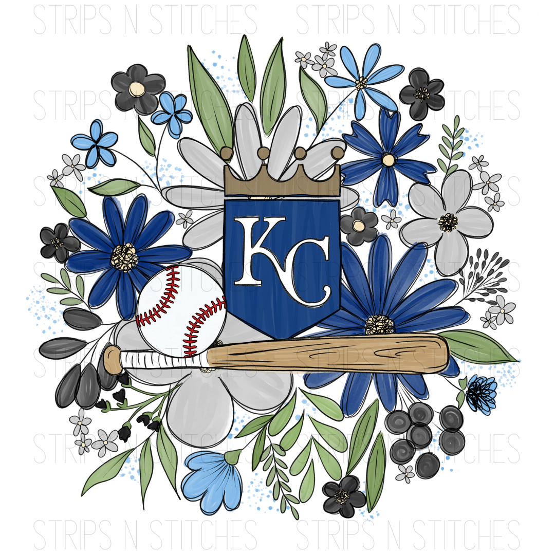2024 MLB Floral ADULT (9 inches) | Sublimation Transfer | Create Your Own Shirt