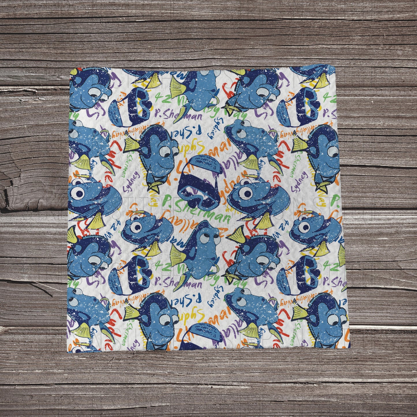 Blue Tang Scatter | Bullet Fabric Strip | Bow Making | Scrunchie | Headwraps