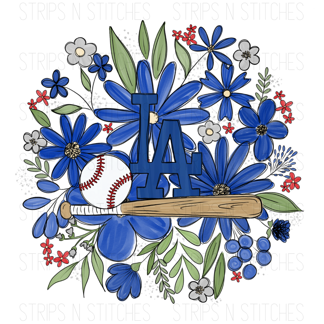 2024 MLB Floral ADULT (9 inches) | Sublimation Transfer | Create Your Own Shirt