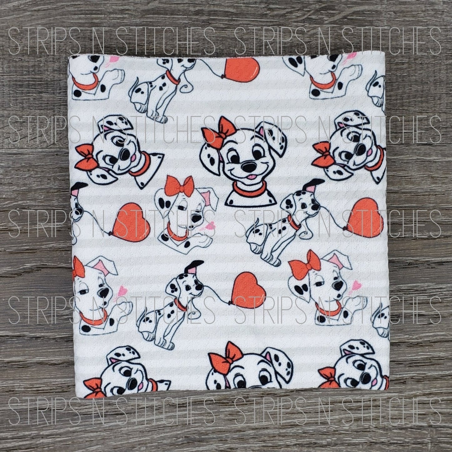 Spotted Dog Love | Fabric Strip | Bow Making | Scrunchie |
