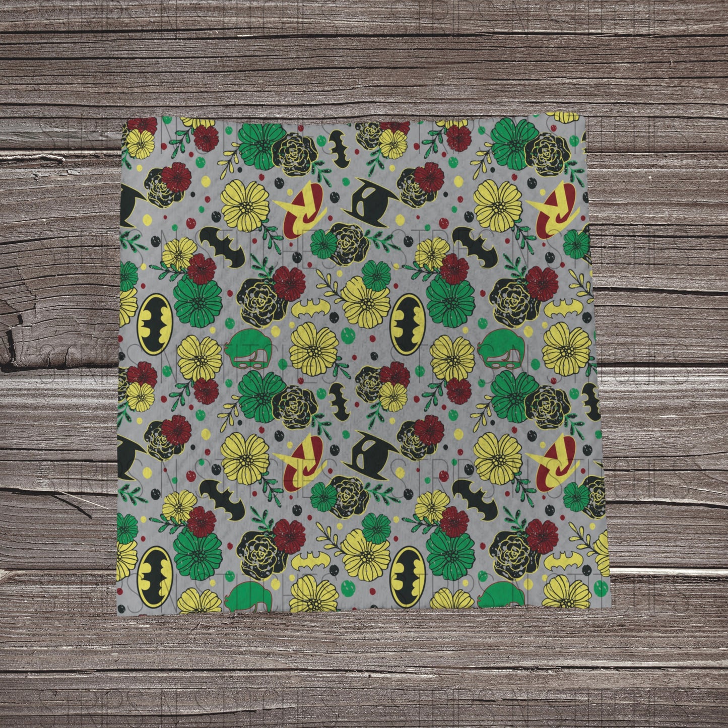 Almost Hidden Bat | Fabric Strip- Bow Making- Headwrap- Scrunchies