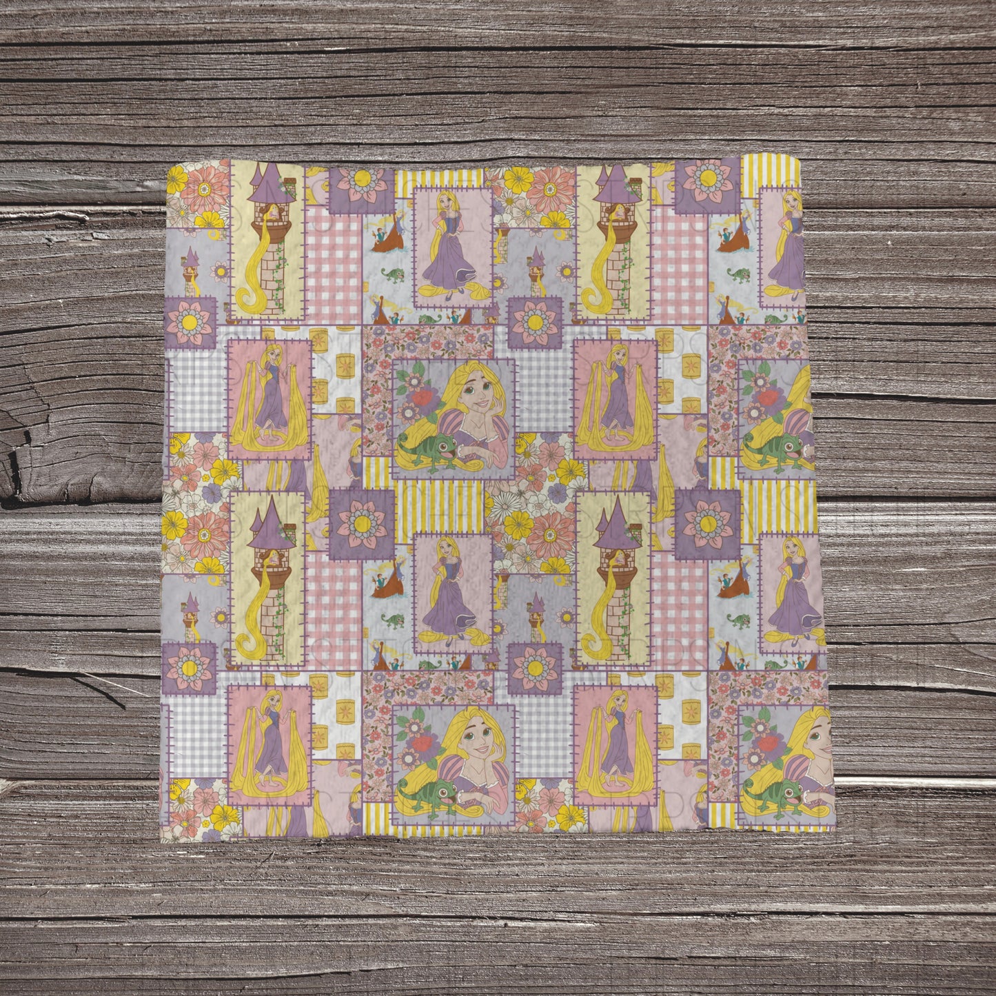 Purple Girl Patchwork | Fabric Strip- Bow Making- Headwrap- Scrunchies