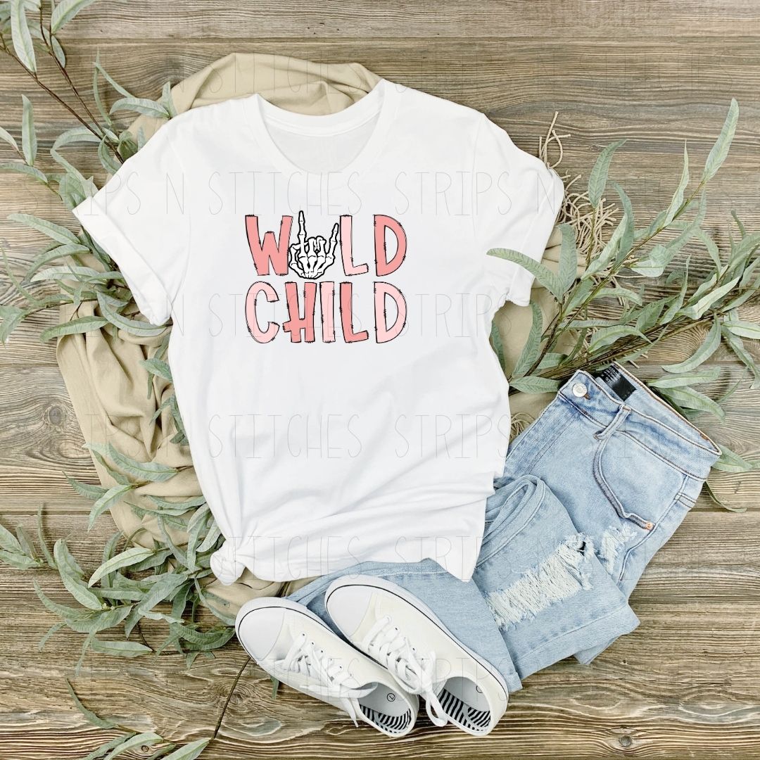 Wild Child Pink | Sublimation Transfer | Create your own Shirt