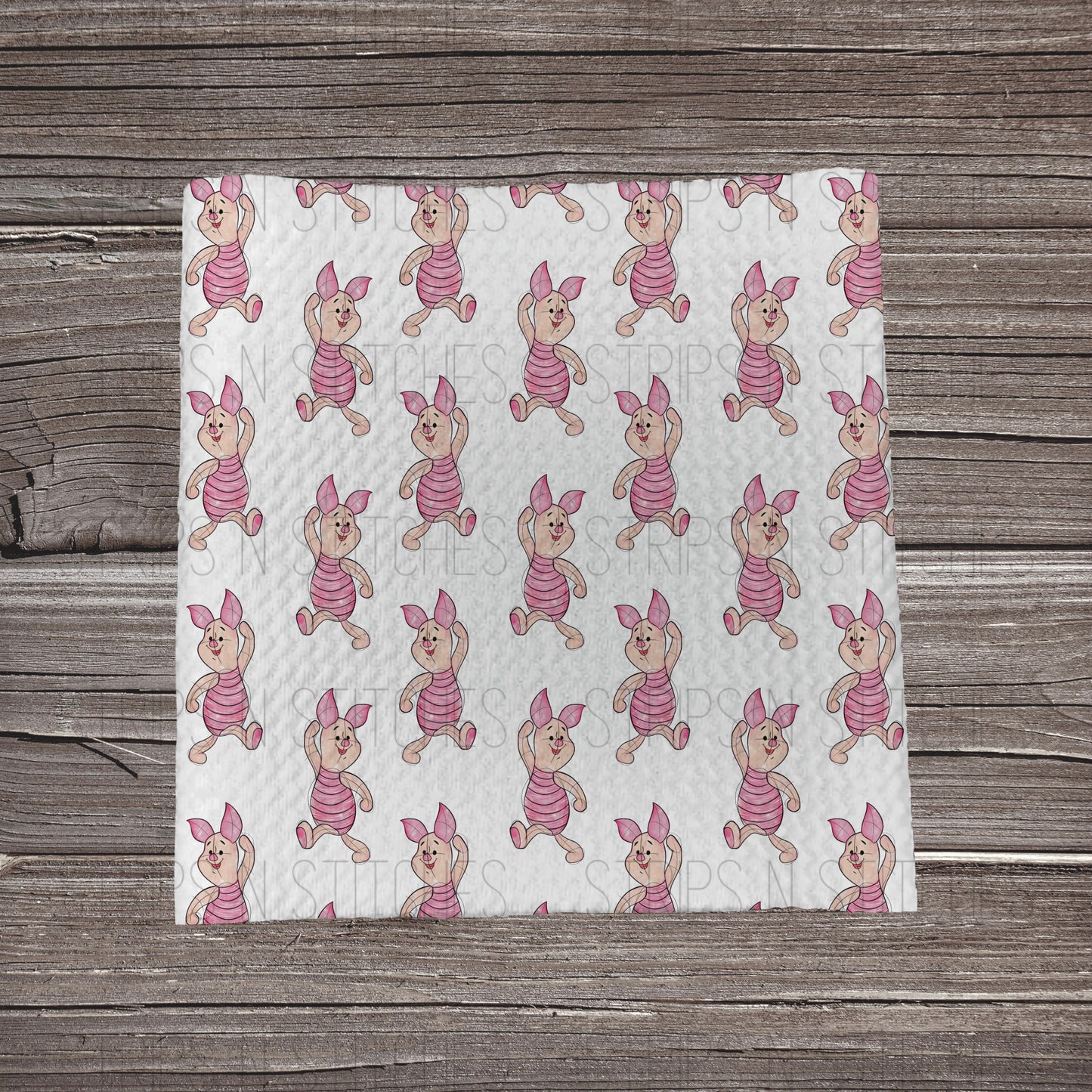 Pink Pig Scatter | Fabric Strip- Bow Making | Headwrap | Scrunchies