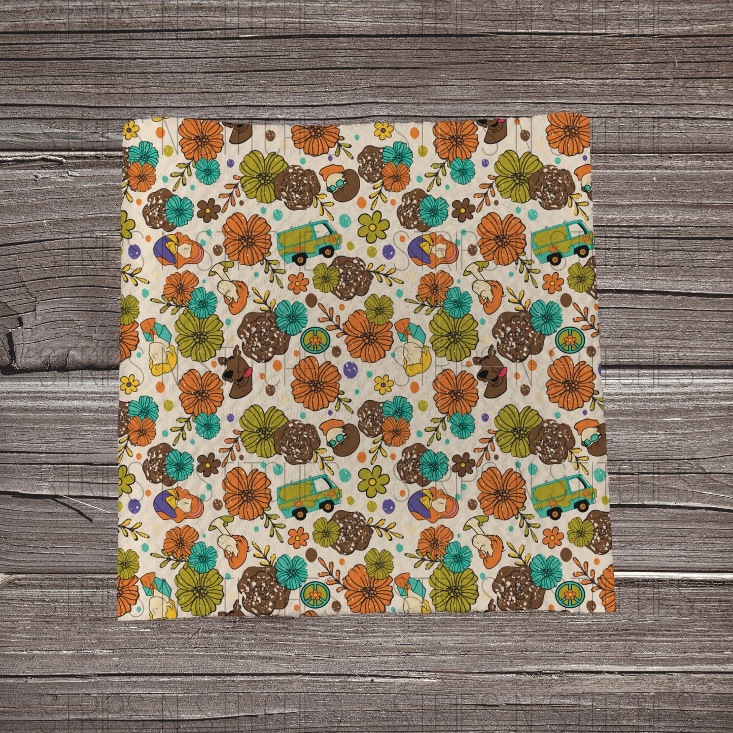 Almost Hidden Great Dane | Fabric Strip- Bow Making- Headwrap- Scrunchies