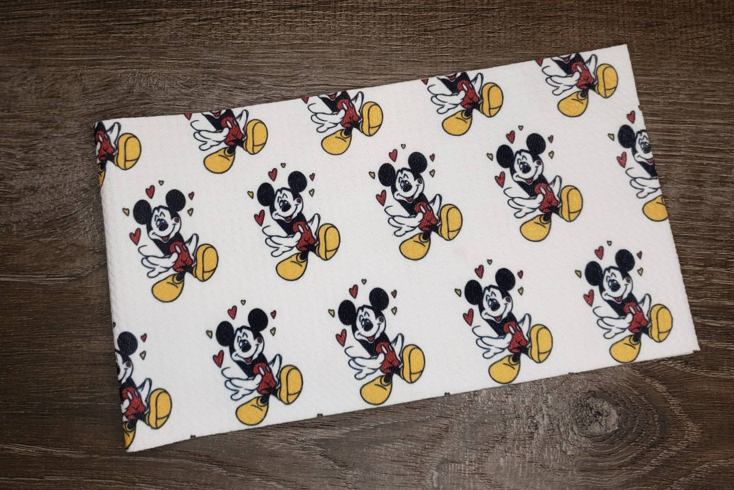 Boy MM Love Fabric Strip- Bow Making- Headwrap- Scrunchies