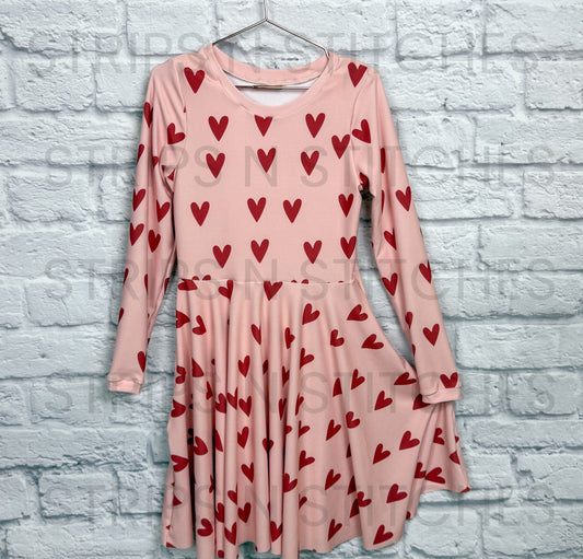 **NEW** Ready to Sew Pre-Cut LONG SLEEVE Peplum Dress