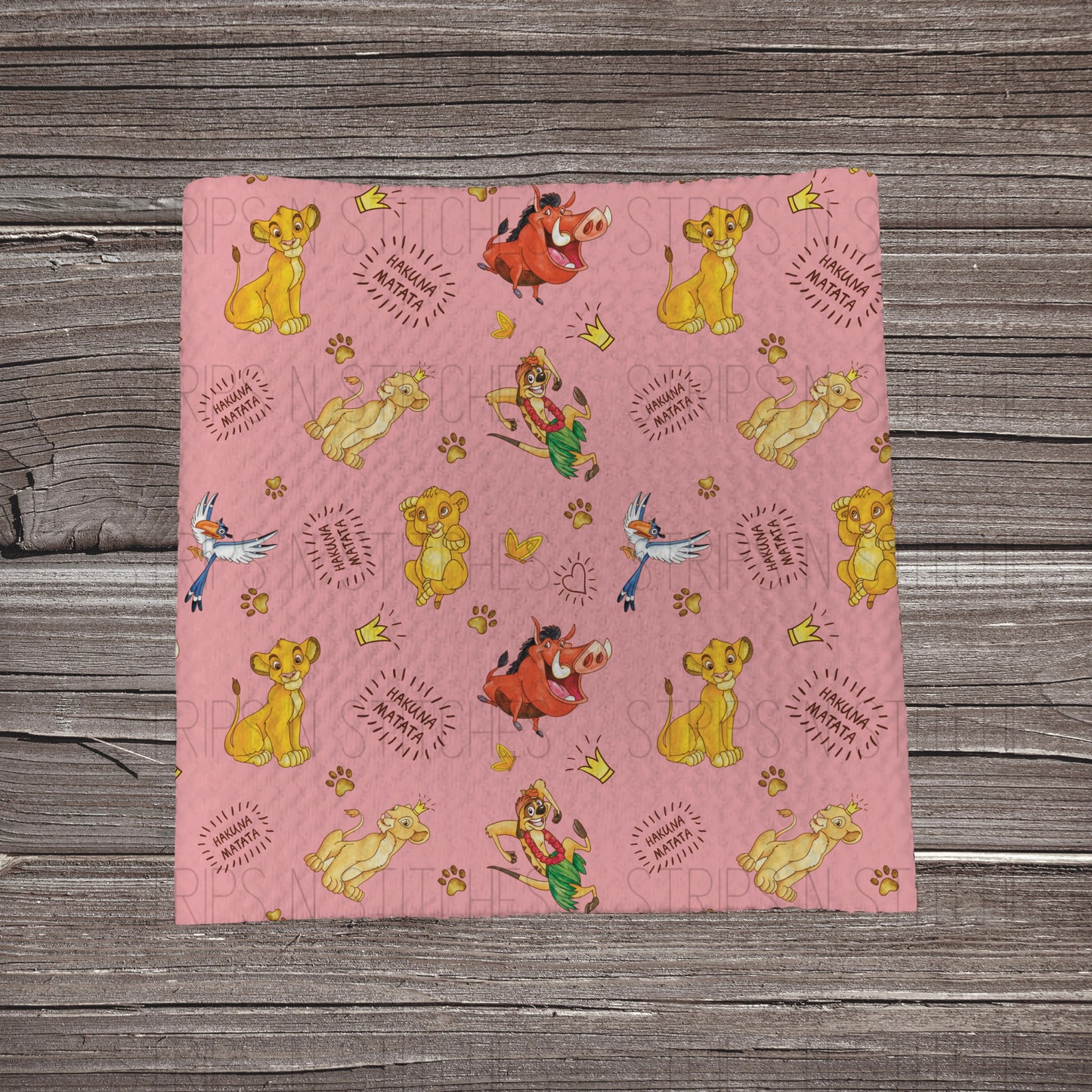 No Worries Pink | Bullet Fabric Strip | Bow Making | Scrunchie |