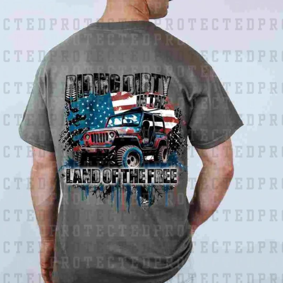 RIDING DIRTY IN THE LAND OF THE FREE - DTF TRANSFER