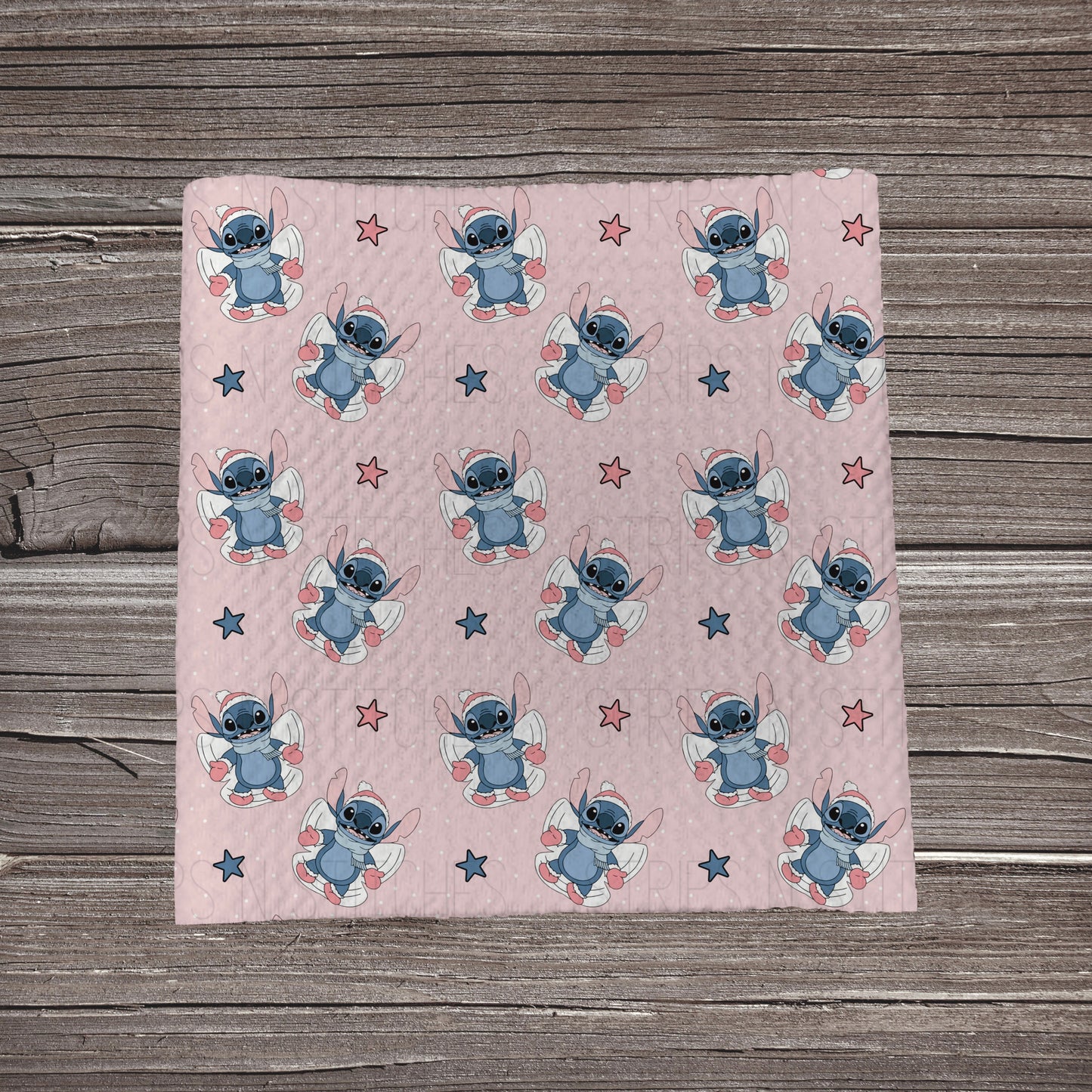 Alien Snow Angel- Pink | Fabric Strip- Bow Making- Headwraps- Scrunchies