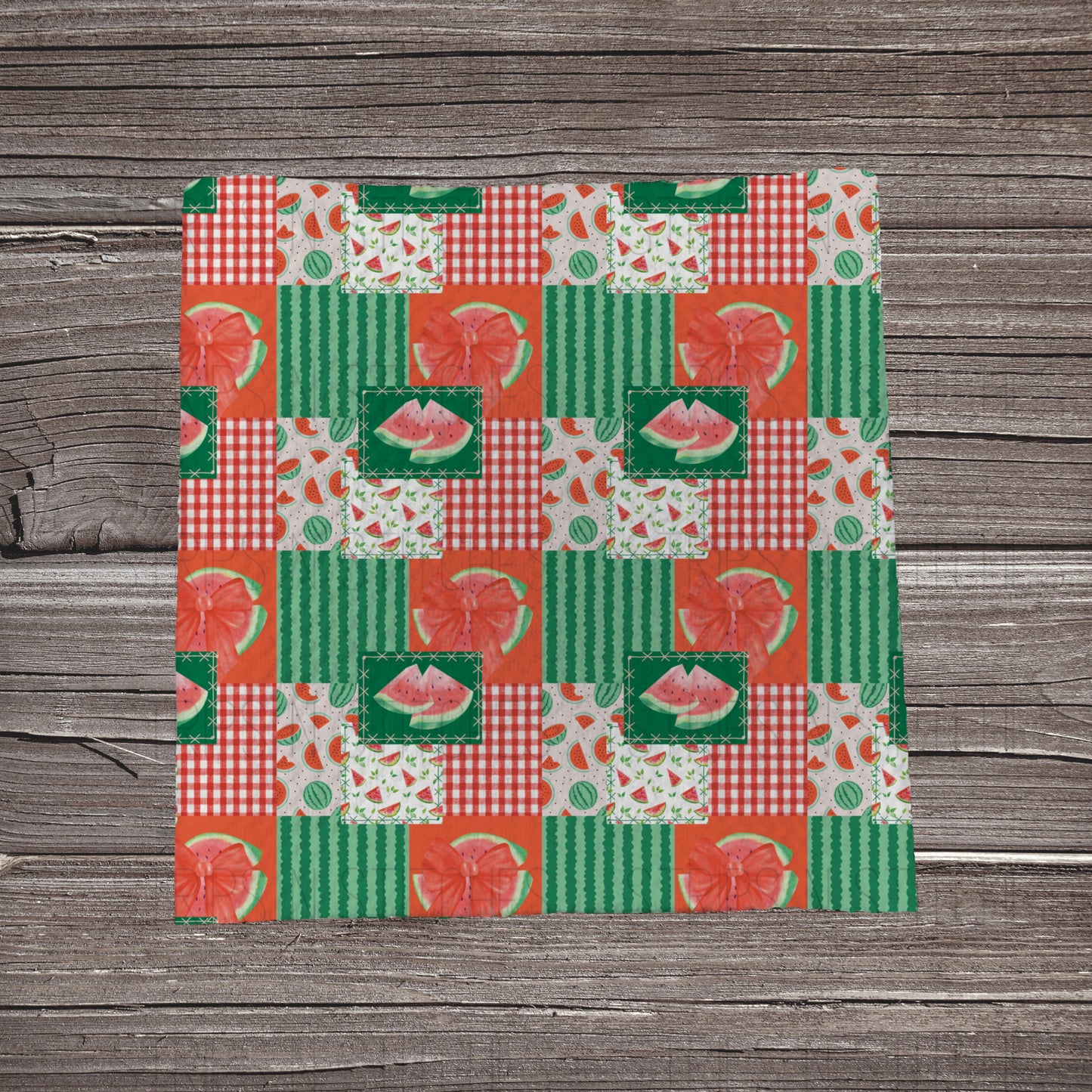 Watermelon Patchwork | Bullet Fabric Strip | Bow Making | Scrunchie | Headwraps