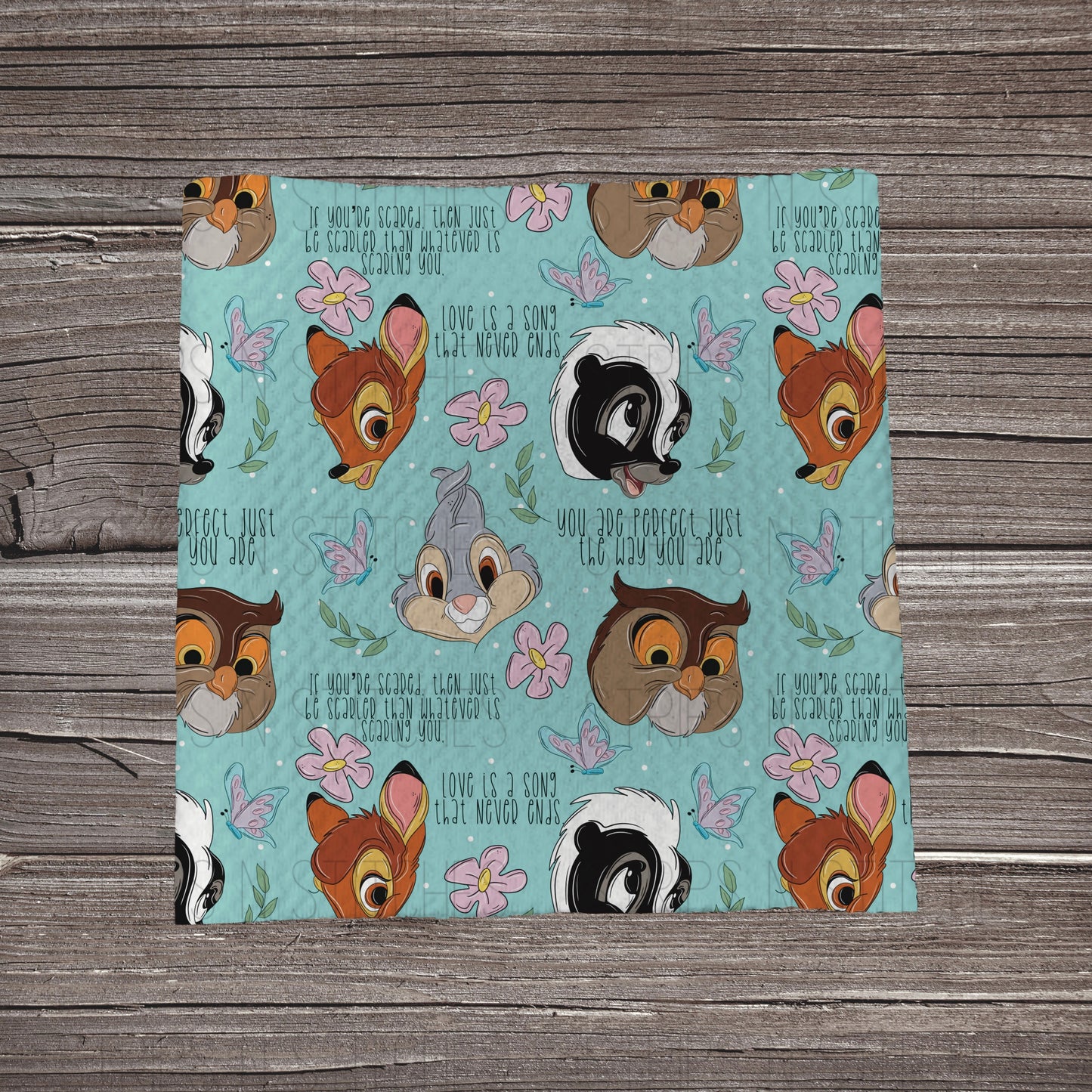 Deer & Friends Scattered | Bullet Fabric Strip | Bow Making | Scrunchie | Headwraps