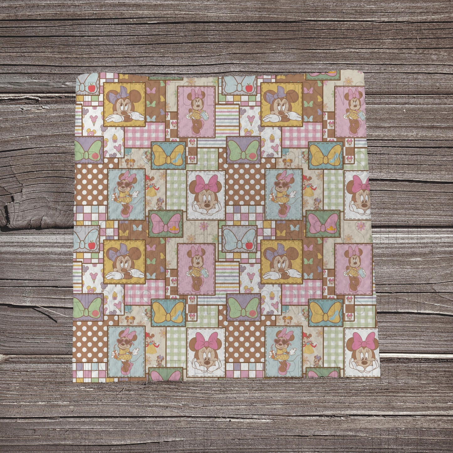 Muted Girl MM Patchwork | Fabric Strip- Bow Making- Headwrap- Scrunchies