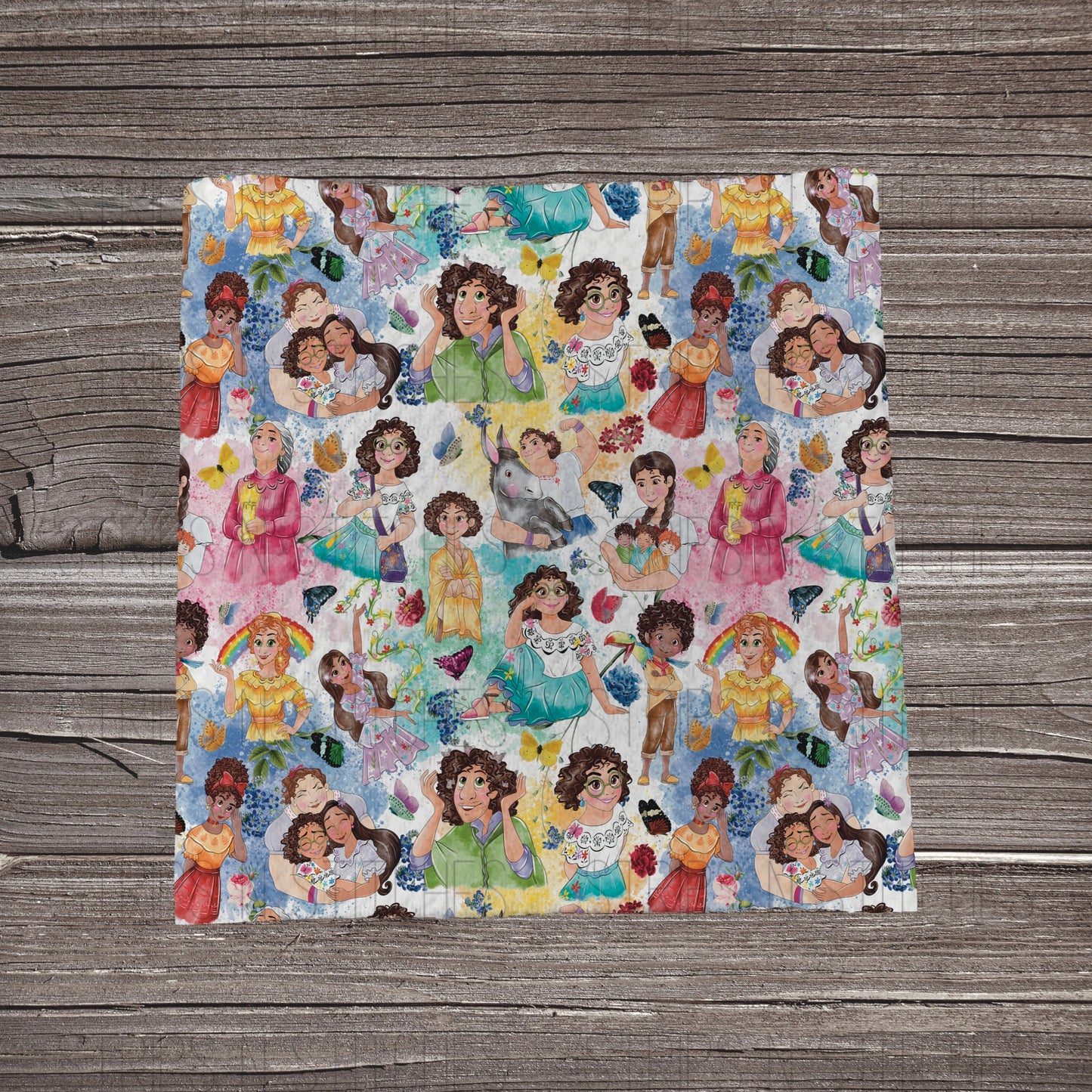 Splatter Charm | Fabric Strip- Bow Making- Headwrap- Scrunchi