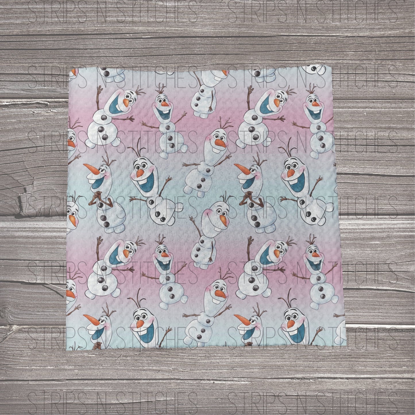 Ombré Ice Snowman| Bullet Fabric Strip | Bow Making | Scrunchie |