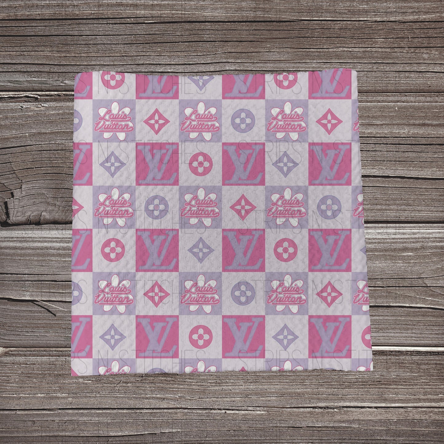 Pink & Purple Checkered Boo-G | Bullet Fabric Strip | Bow Making | Scrunchie | Headwraps