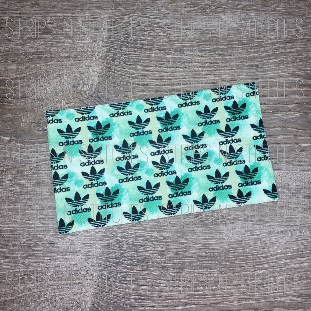 Adi- Green Fabric Strip- Bow Making- Headwrap- Scrunchies