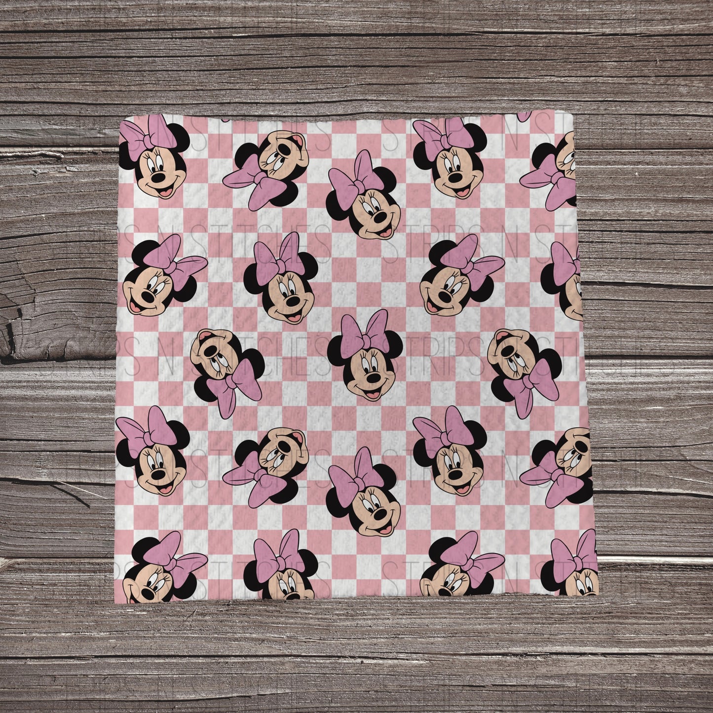 Checkered Pink MM | Bullet Fabric Strip | Bow Making | Scrunchie |