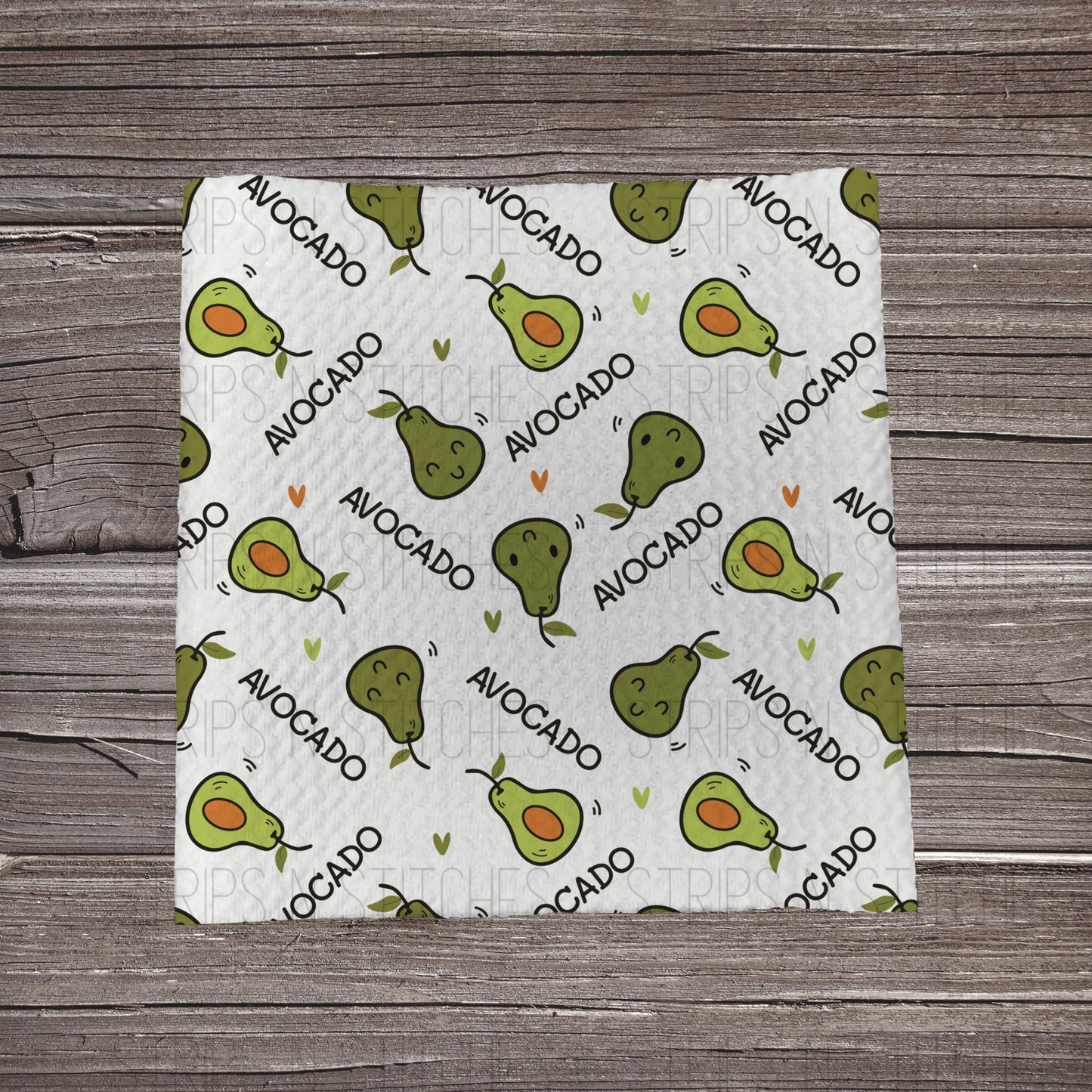 Avocado Scatter | Bullet Fabric Strip | Bow Making | Scrunchie |