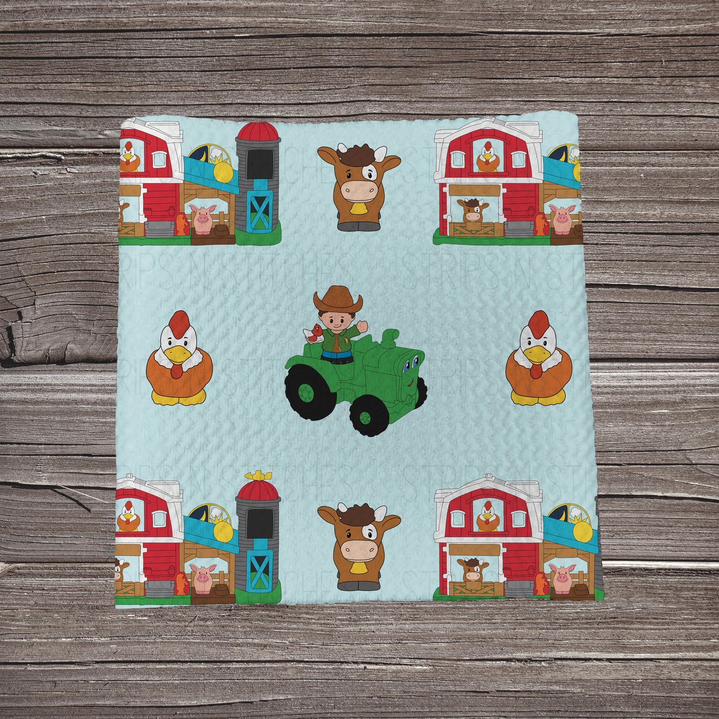 Barnyard Small People | Bullet Fabric Strip | Bow Making | Scrunchie