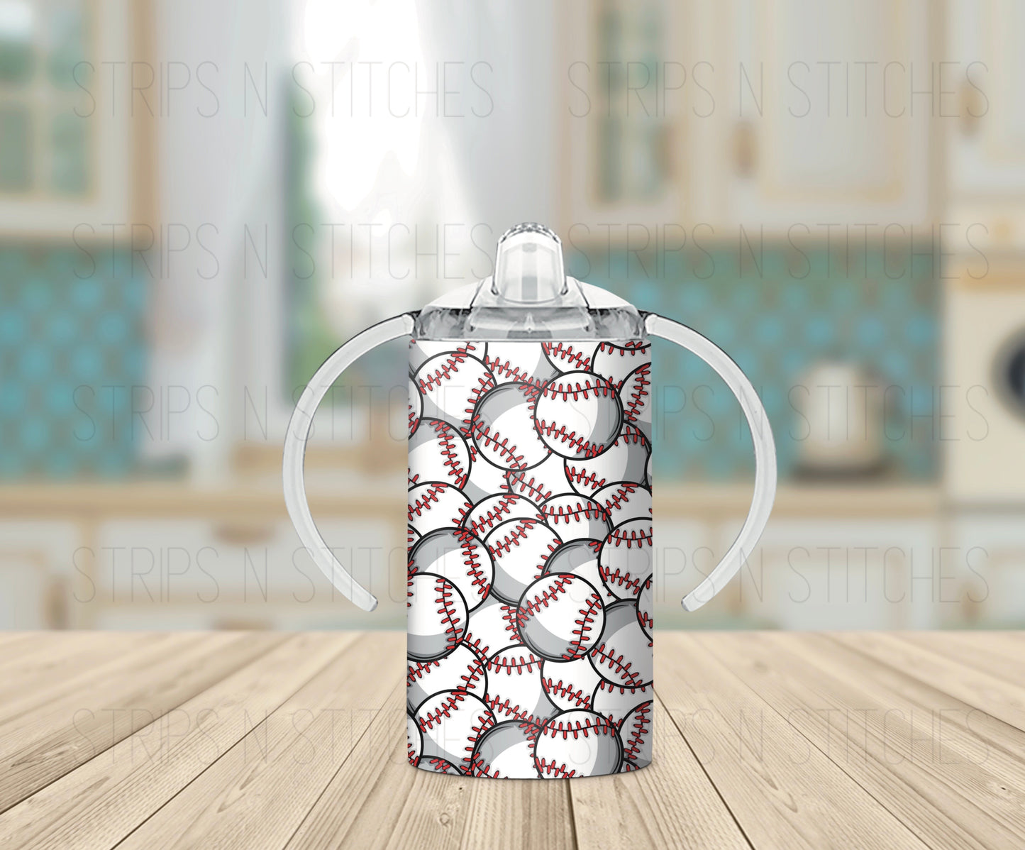 Baseball Scatter - Grow with Me Tumbler- 12oz- Two Lids