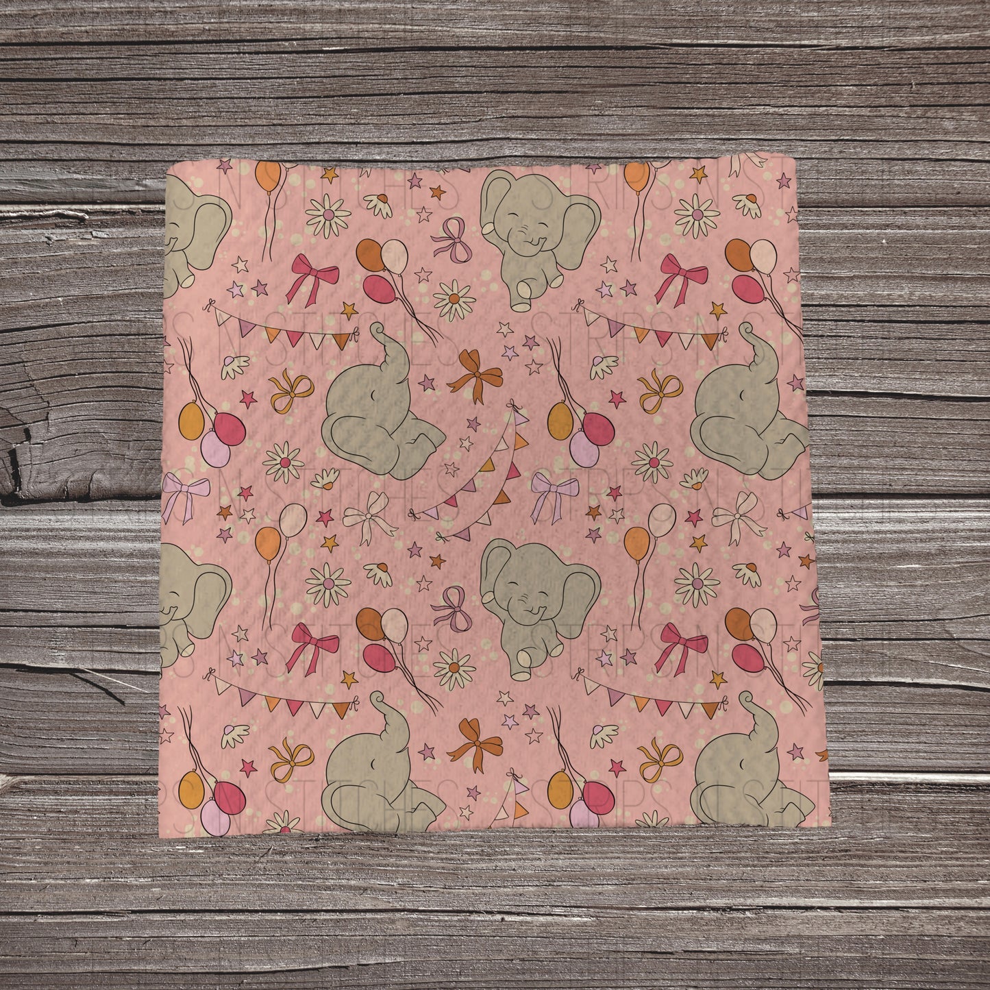 Birthday Elephants | Bullet Fabric Strip | Bow Making | Scrunchie | Headwraps