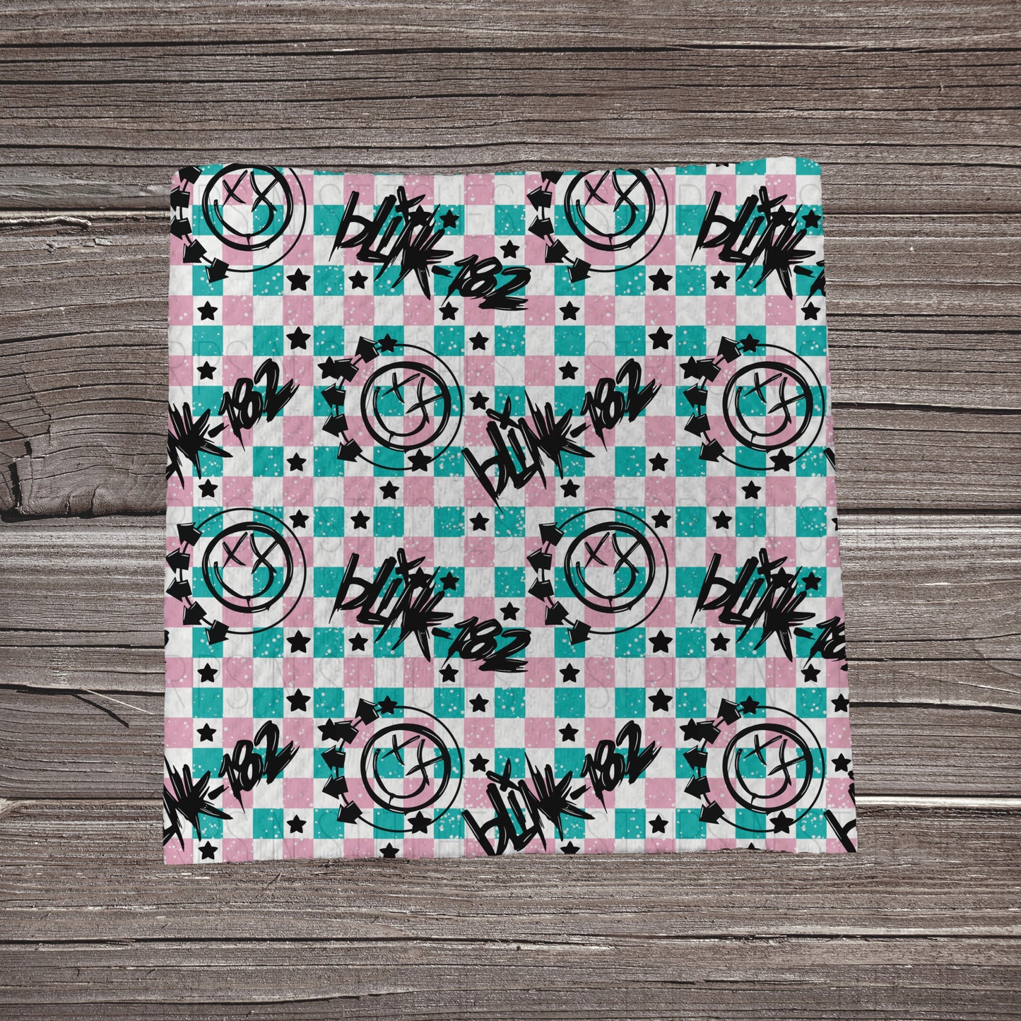 Blink 182 Checkered | Fabric Strip | Bow Making | Headwrap | Scrunchies