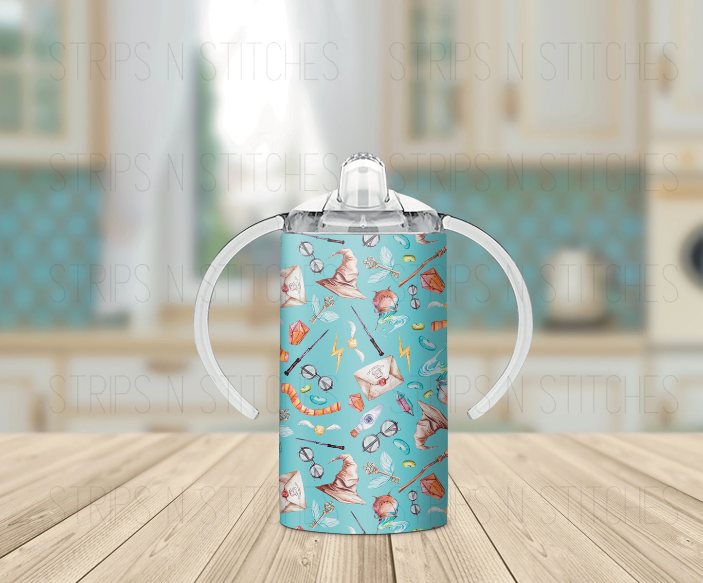 Blue Wizard - Grow with Me Tumbler- 12oz- Two Lids