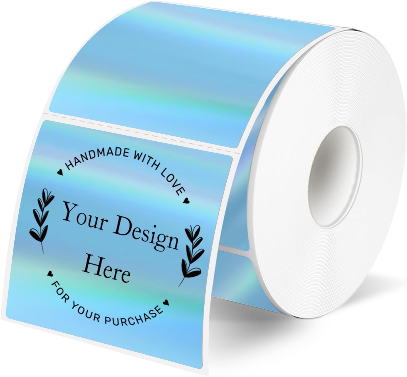 100- Holographic Small Business 2x2 Package Labels
