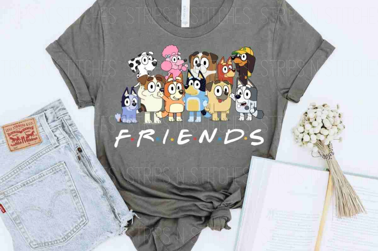 Bluey Friends DTF Transfer