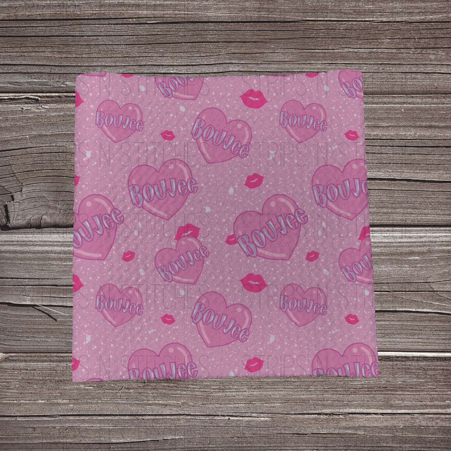 Boujee Hearts | Bullet Fabric Strip | Bow Making | Scrunchie |