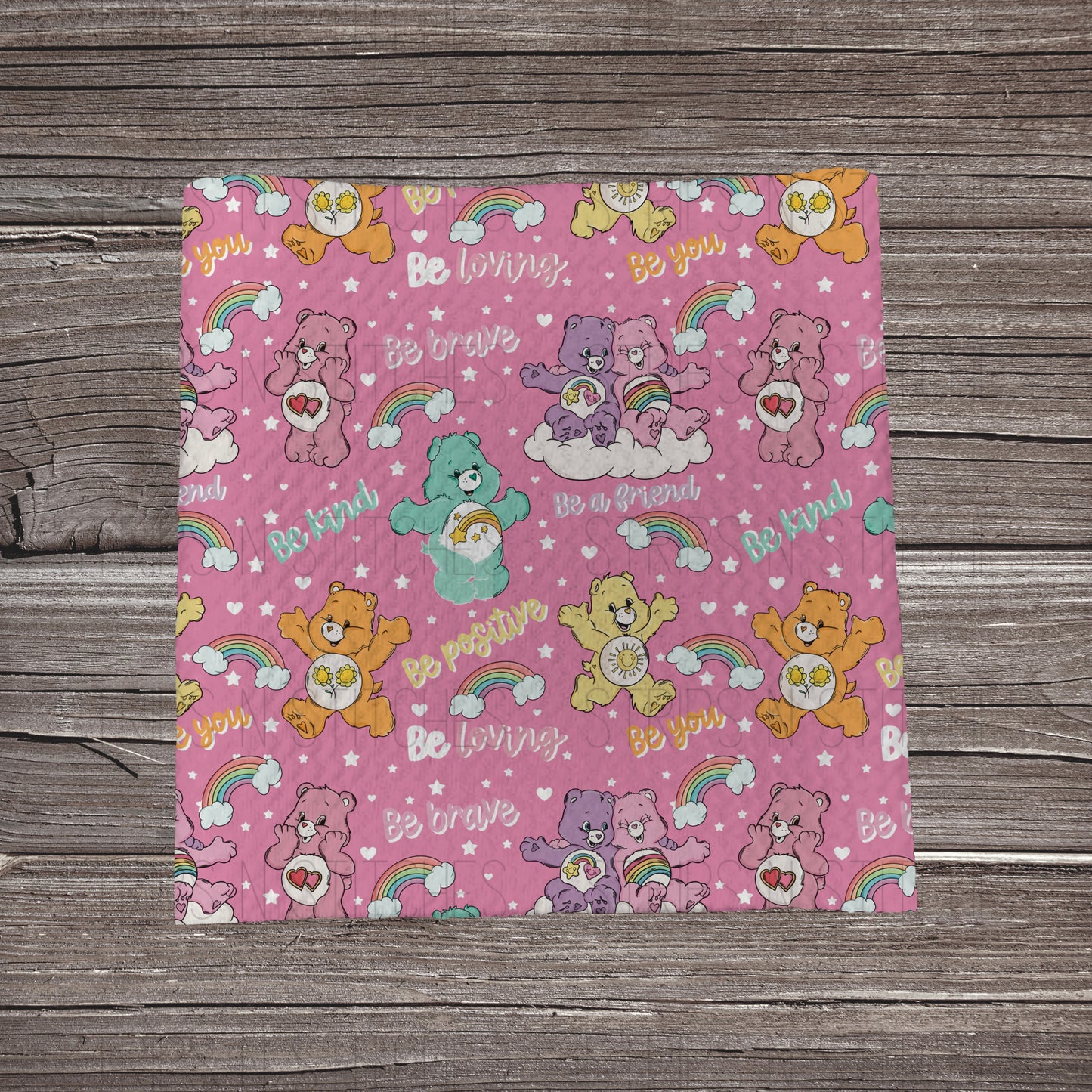 Care Bears- Pink | Bullet Fabric Strip | Bow Making | Scrunchie |