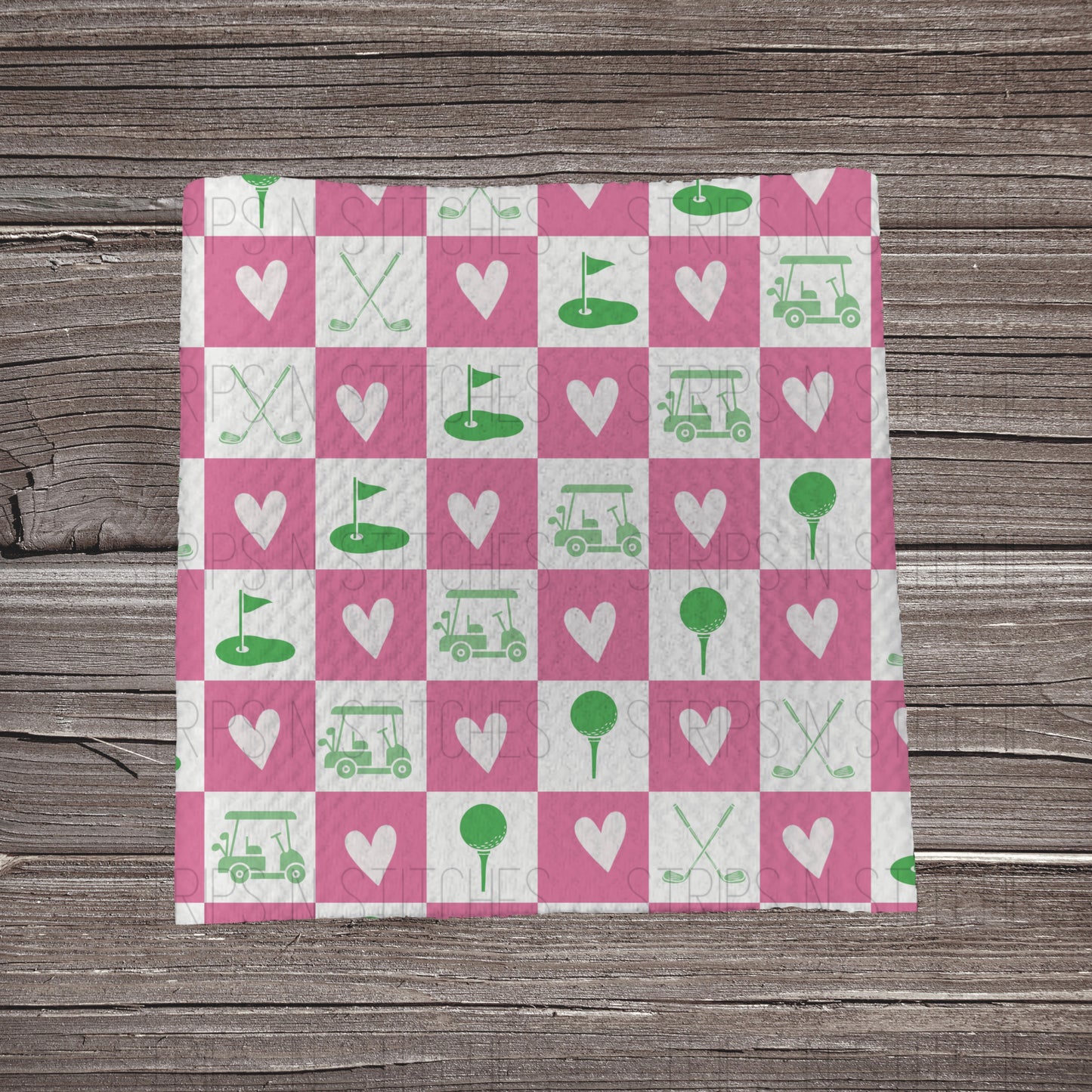 Checkered Golf | Bullet Fabric Strip | Bow Making | Scrunchie | Headwrap