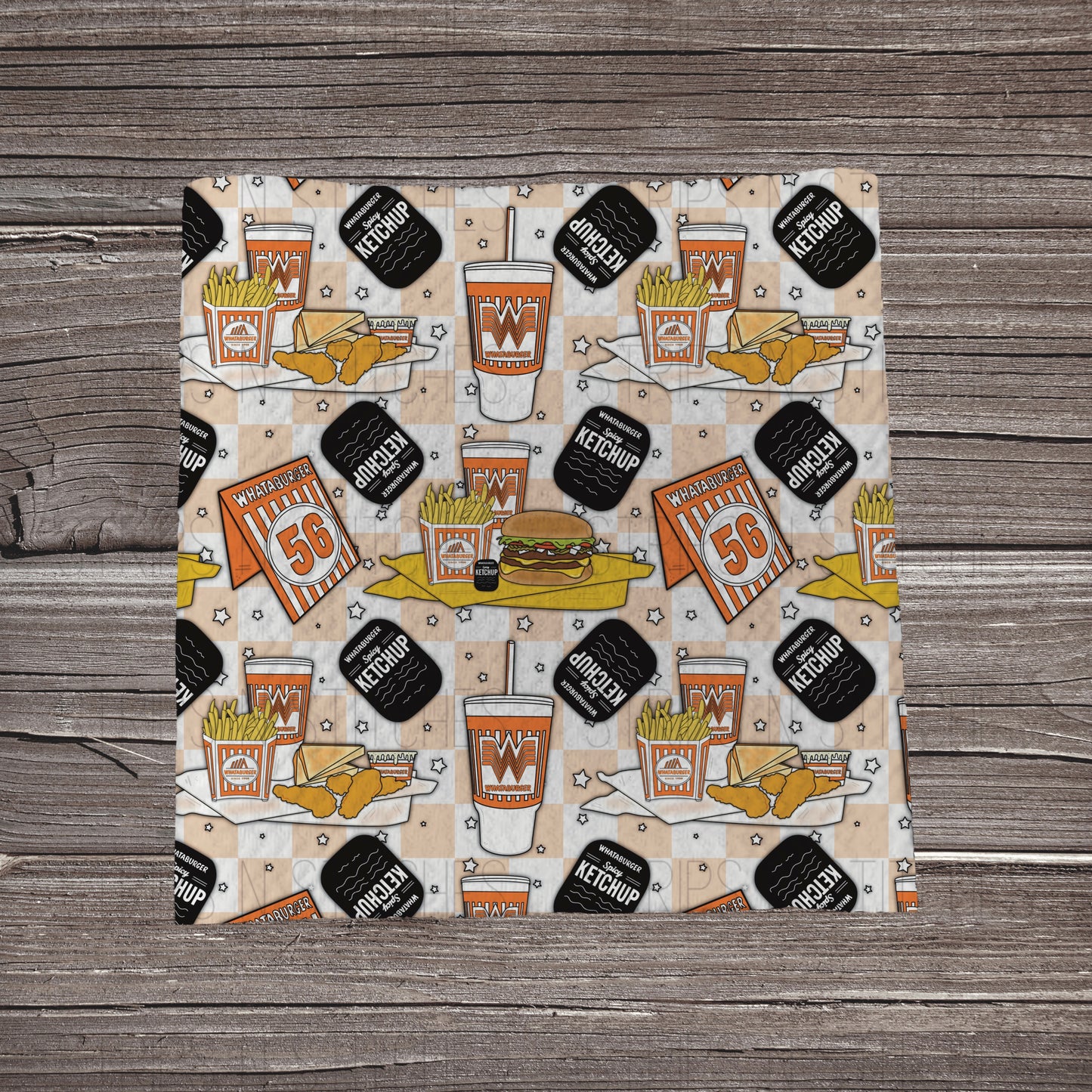 Checkered Whataburger | Bullet Fabric Strip | Bow Making | Scrunchie | Headwrap