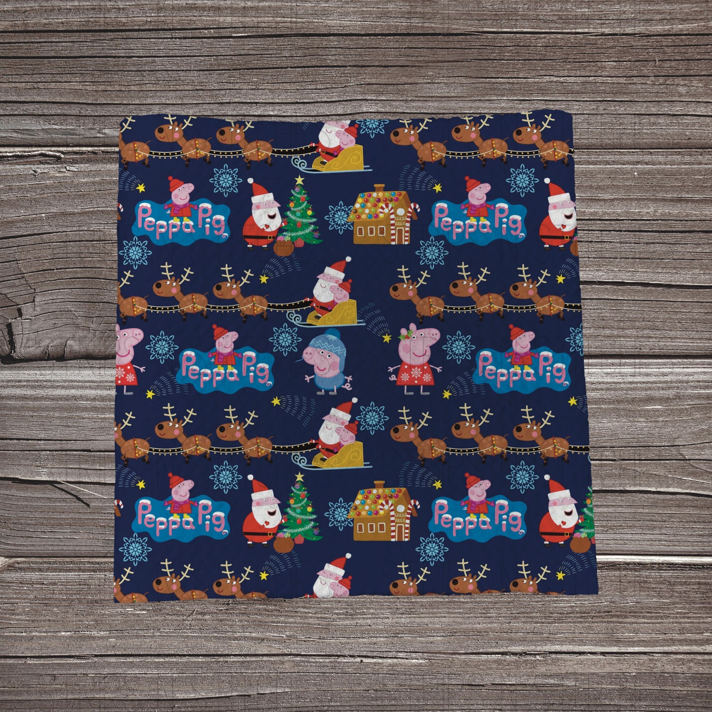 Christmas Peppa Pig | Bullet Fabric Strip | Bow Making | Scrunchie | Headwrap