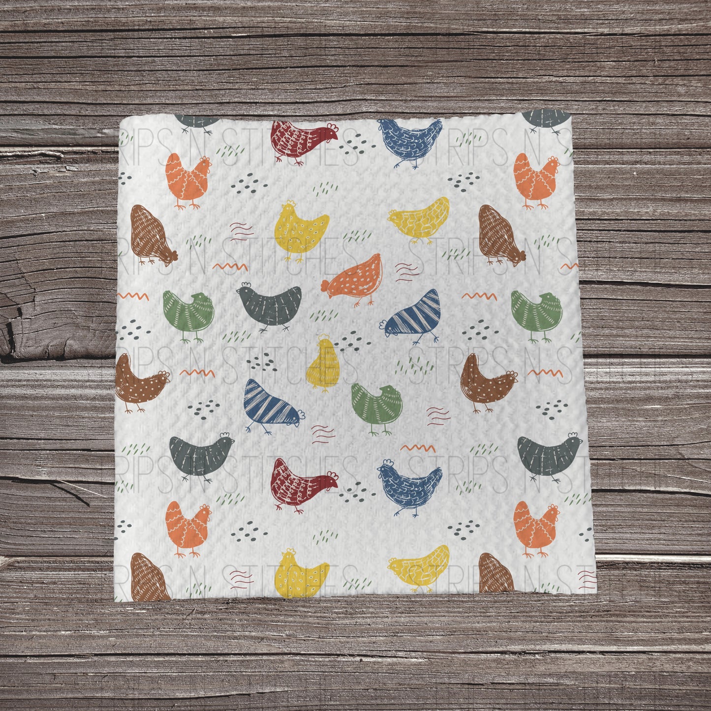 Colorful Simple Chickens | Bullet Fabric Strip | Bow Making | Scrunchie | Headwrap