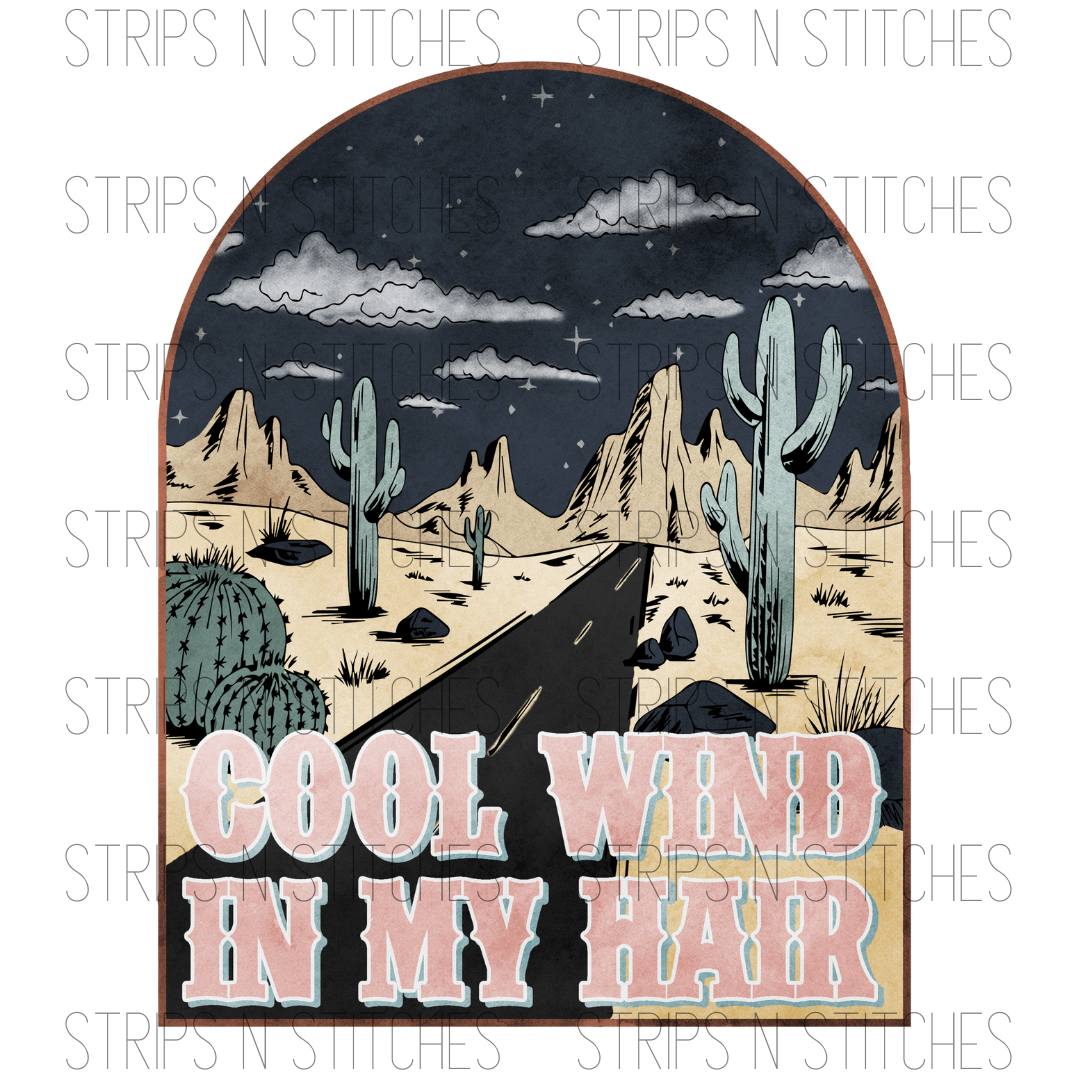 Cool wind in my hair | Sublimation Transfer | Create your own