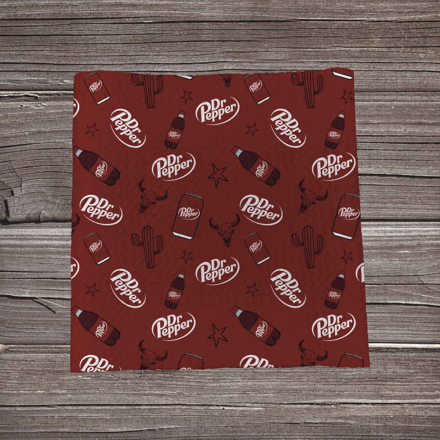 Dr Pepper & Skulls Scatter | Fabric Strip | Bow Making | Headwrap | Scrunchies