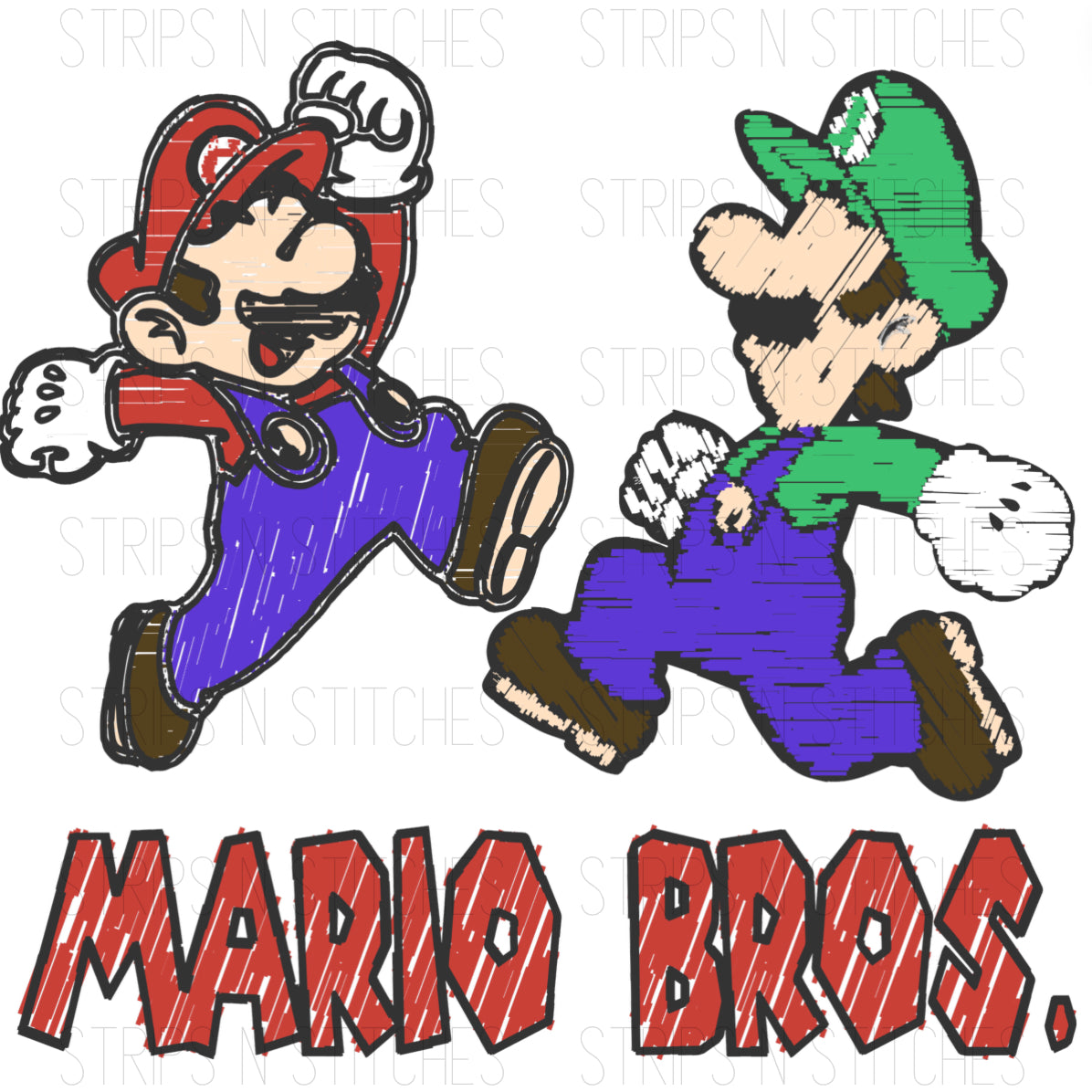 Mario Bros. | Sublimation Transfer | Create your own