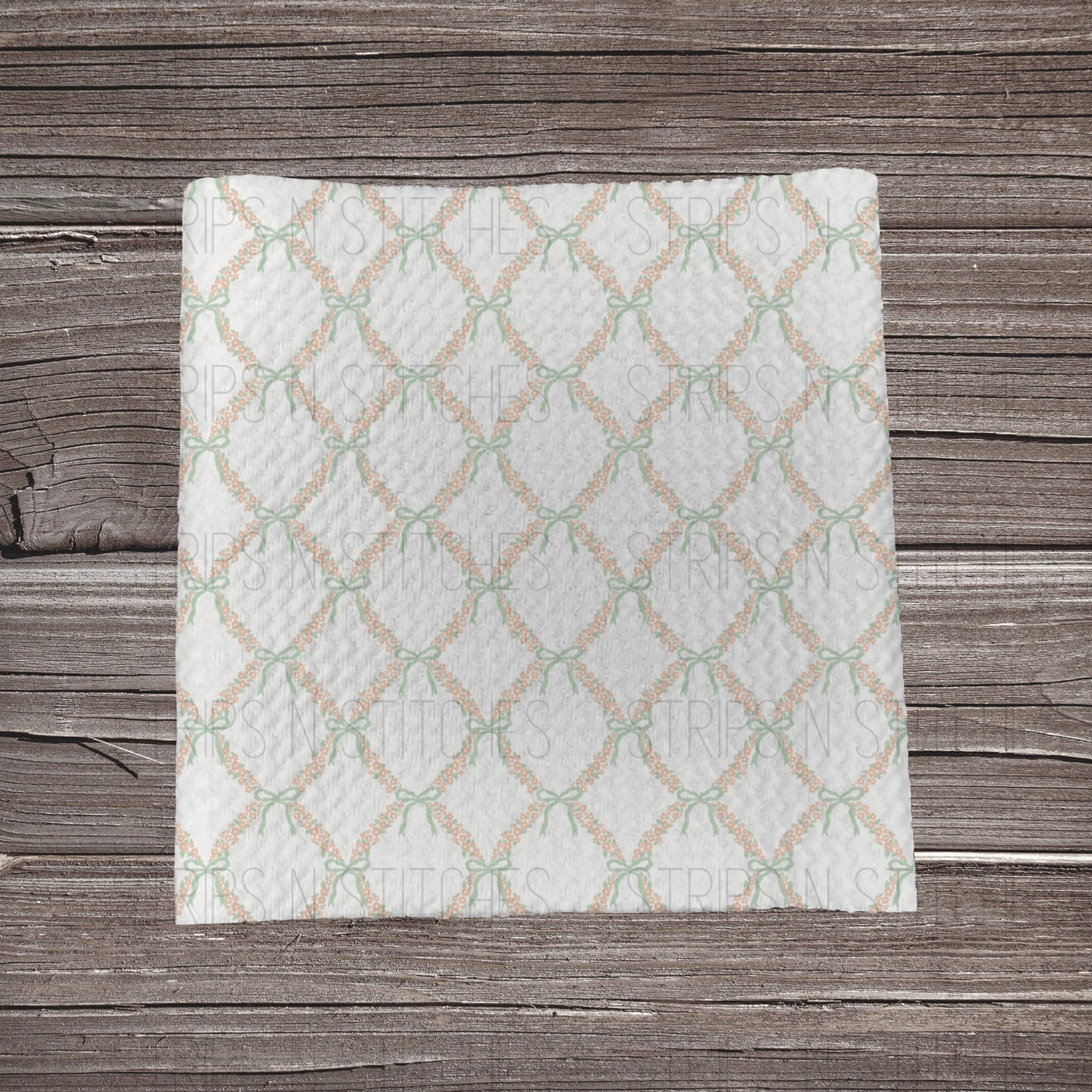 Grand Millennial Lattice | Fabric Strip | Bow Making | Headwrap | Scrunchies