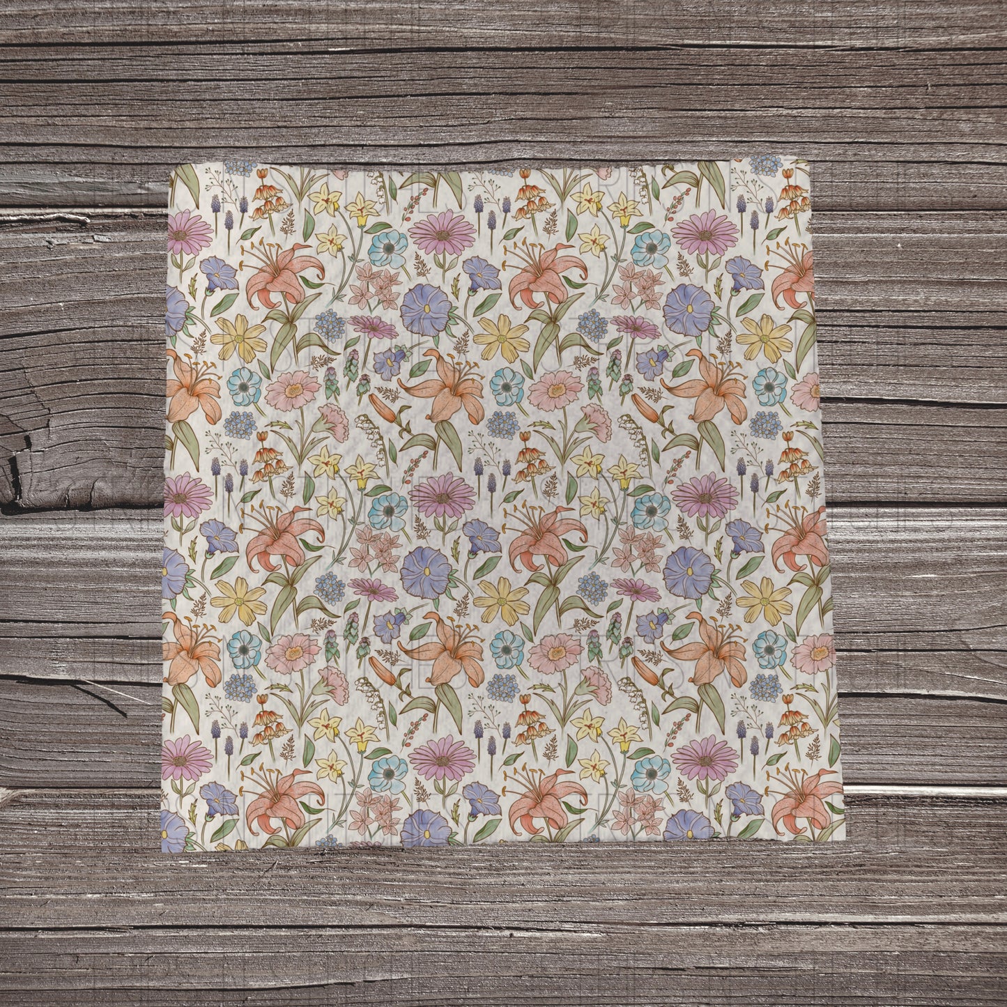 Wildflower Garden | Fabric Strips | Bow Making | Head Wrap | Scrunchies