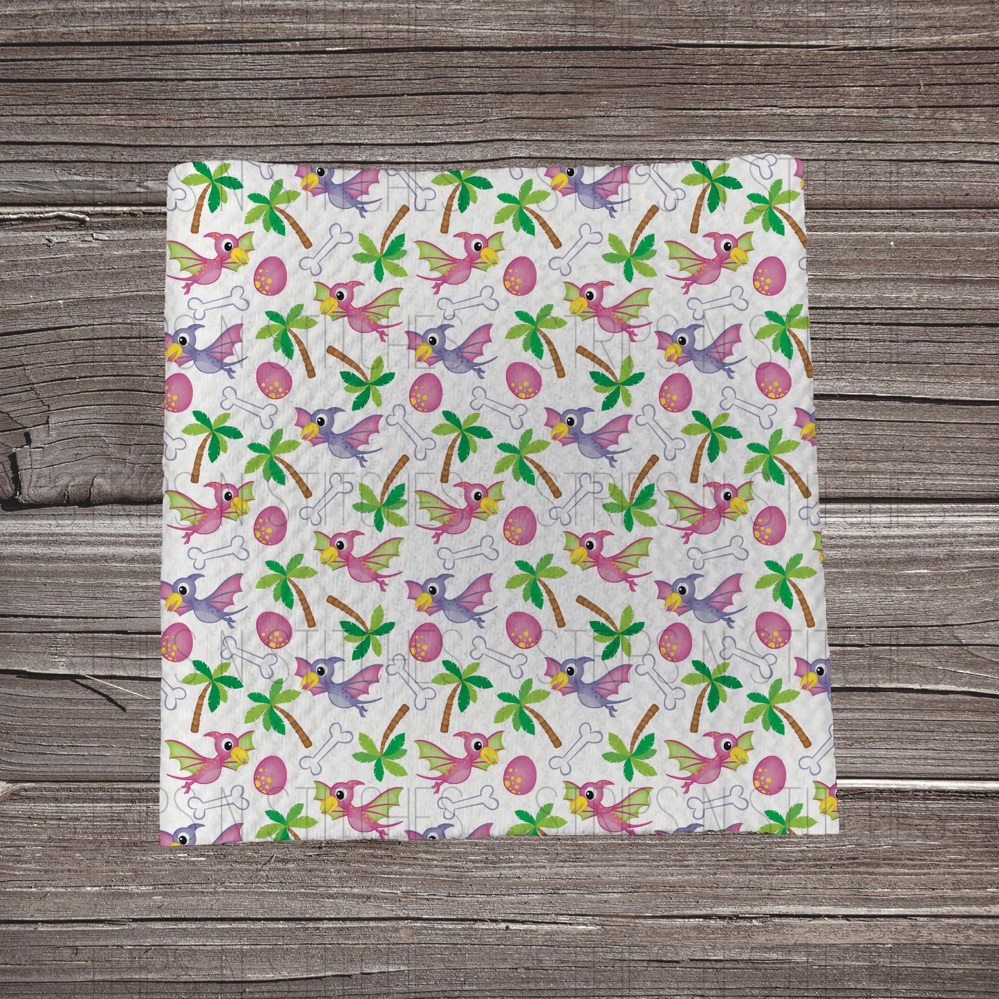 Dinos & Eggs | Fabric Strips | Bow Making | Head Wrap | Scrunchies