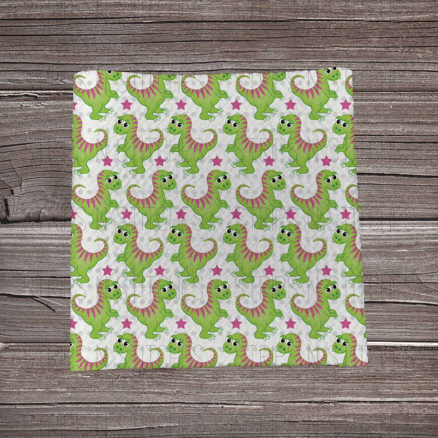 Green Dinos | Fabric Strips | Bow Making | Head Wrap | Scrunchies