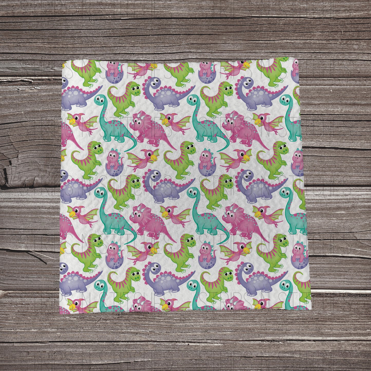 Colorful Dinos | Fabric Strips | Bow Making | Head Wrap | Scrunchies