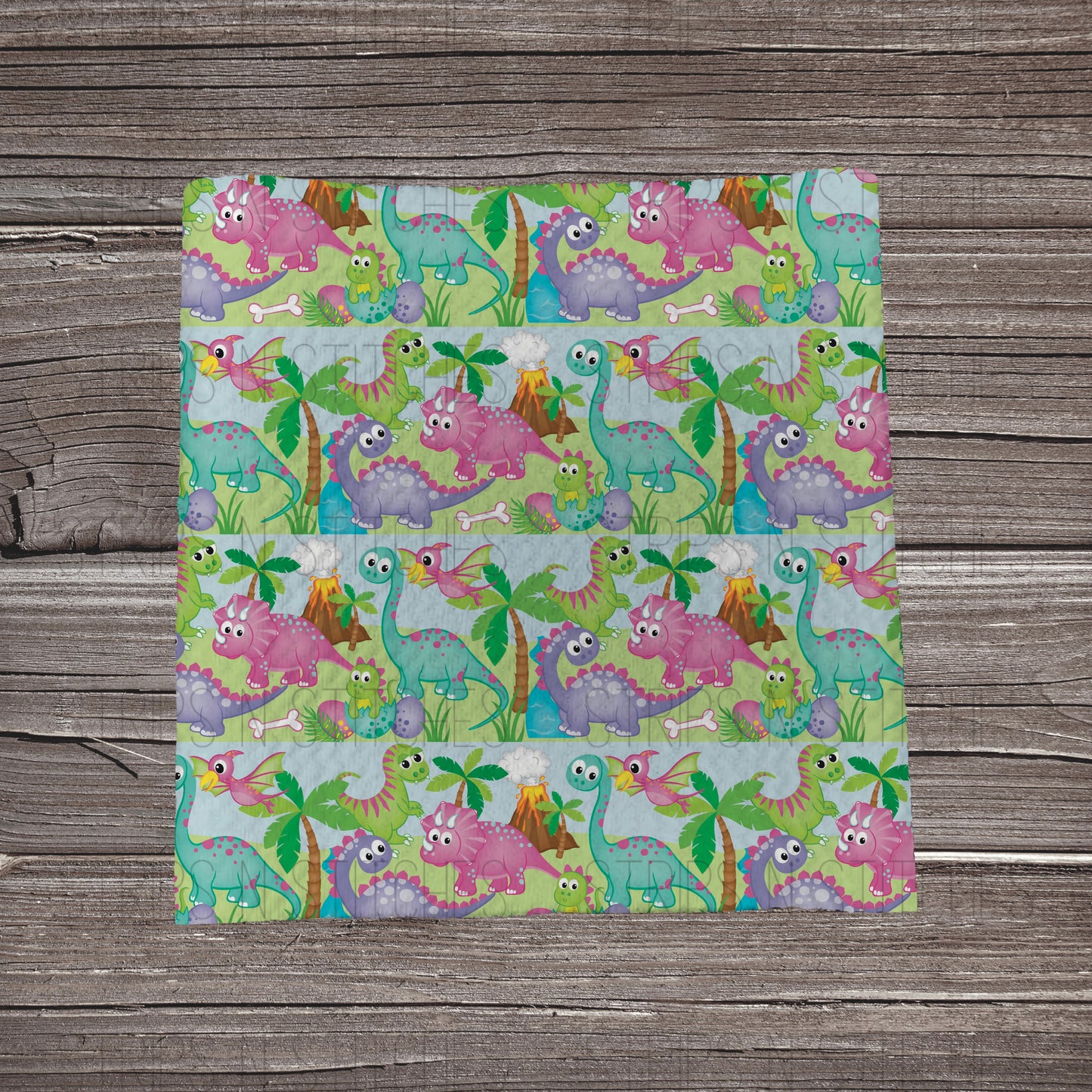 Colorful Scattered Dinos | Fabric Strips | Bow Making | Head wrap | Scrunchies